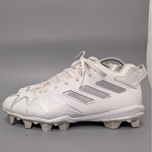 Adidas Freak 22 Low Football Cleats Mens Size 10 White Silver GW3390 Bounce - Picture 5 of 12